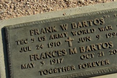 Frank W Bartos on Sysoon
