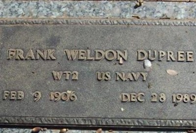 Frank Weldon Dupree on Sysoon