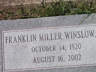 Franklin Miller Winslow, Sr on Sysoon