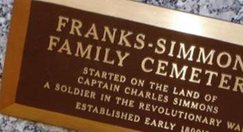 Franks-Simmons Family Cemetery on Sysoon
