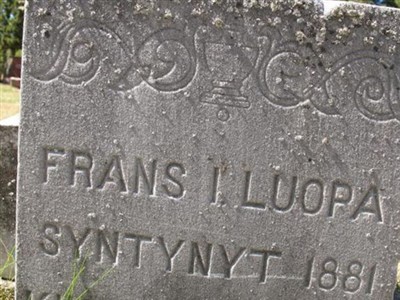 Frans Isak Luopa on Sysoon