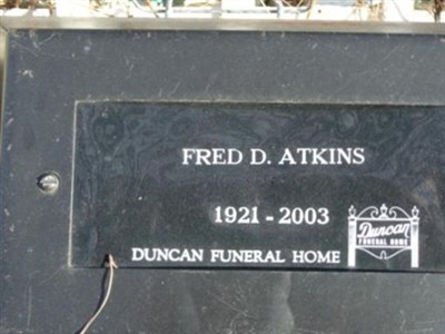 Fred D. Atkins on Sysoon