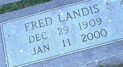 Fred Ernest Landis on Sysoon