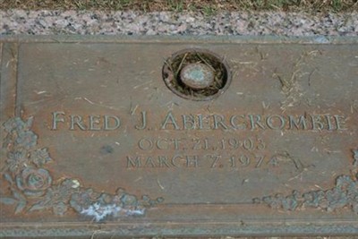 Fred J Abercrombie on Sysoon