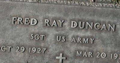 Fred Ray Duncan on Sysoon