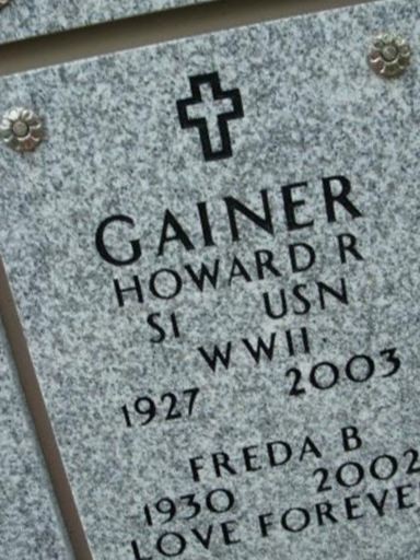 Freda B Gainer on Sysoon