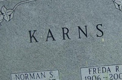 Freda R Zahler Karns on Sysoon