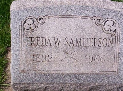 Freda Swanson Samuelson on Sysoon