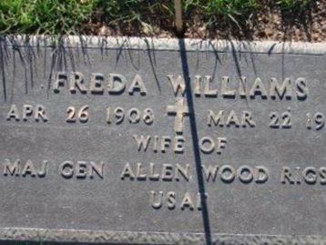 Freda Williams Rigsby on Sysoon