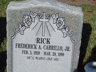 Frederick A Carrillo, Jr on Sysoon