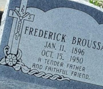 Frederick Broussard on Sysoon