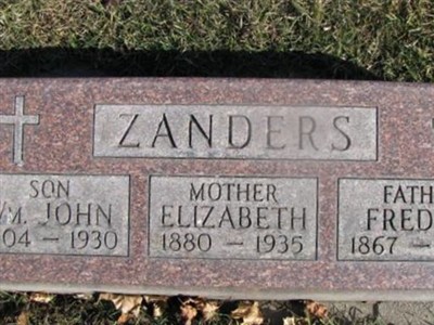 Frederick Henry Zanders on Sysoon