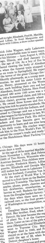 Frederick John Wagner on Sysoon