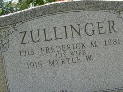 Frederick Mohler Zullinger on Sysoon