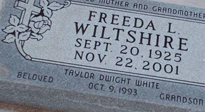 Freeda Lorene Wiltshire on Sysoon