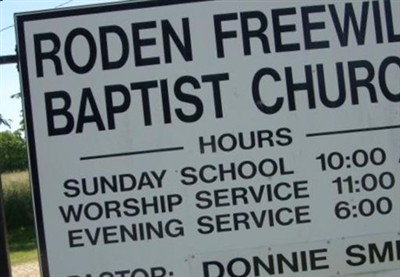 Roden Freewill Baptist Church Cemetery on Sysoon