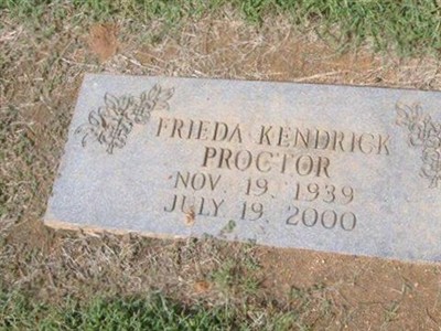 Frieda Kendrick Proctor on Sysoon