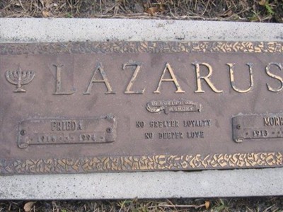 Frieda Lazarus on Sysoon
