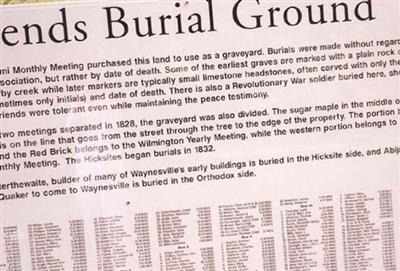 Friends Burying Ground on Sysoon