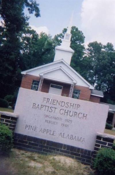 Friendship Baptist Church Cemetery on Sysoon