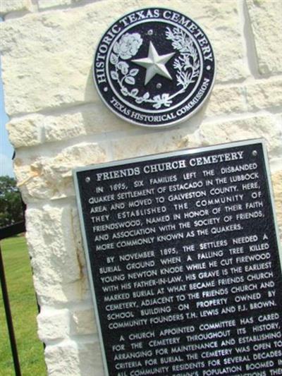 Friendswood Friends Church Cemetery on Sysoon