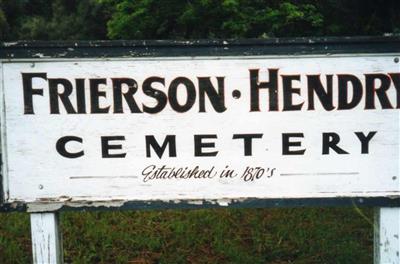 Frierson-Hendry Cemetery on Sysoon