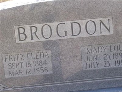 Fritz Fleda Brogdon on Sysoon