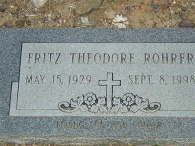 Fritz Theodore Rohrer on Sysoon