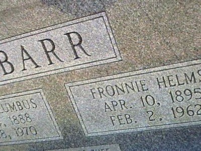 Fronnie Helms Barr on Sysoon