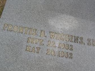 Frontis B. Wiggins, Sr on Sysoon