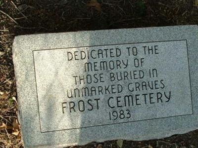 Frost Cemetery on Sysoon