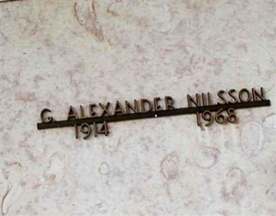 G Alexander Nilsson on Sysoon