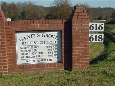 Gantts Grove Baptist Church Cemetery on Sysoon