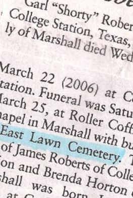 Garl "Shorty" Weldon Roberts on Sysoon