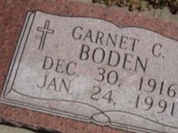 Garnet C Boden on Sysoon
