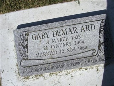 Gary Demar Ard on Sysoon