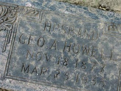 Geo. A. Howell, Find a grave on Sysoon Geo. A. Howell on Sysoon
