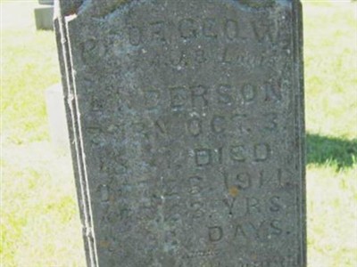 Geo. W. Anderson on Sysoon