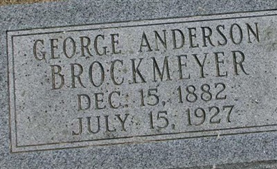 George Anderson Brockmeyer on Sysoon