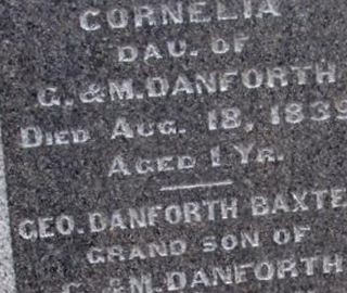 George Danforth Baxter on Sysoon