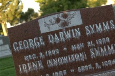 George Darwin Symms on Sysoon