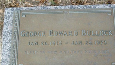 George Edward Bullock on Sysoon