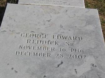 George Edward Reddick, Sr on Sysoon