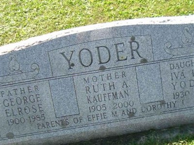 George Elrose Yoder on Sysoon