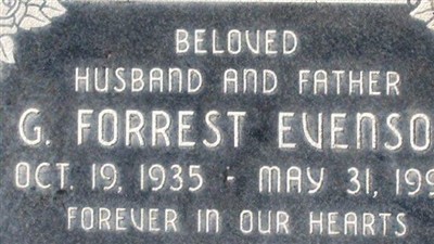 George Forrest Evenson on Sysoon