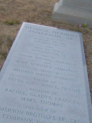 George Herbert Jamerson, Sr on Sysoon