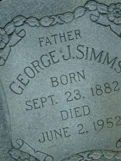 George J Simms on Sysoon