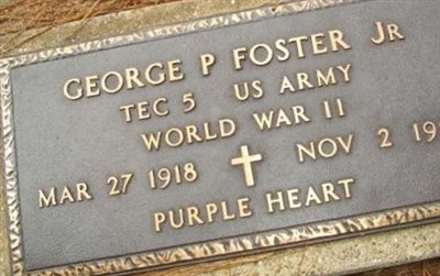 George P. Foster, Jr on Sysoon