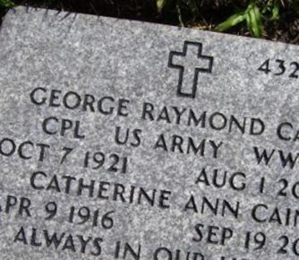 George Raymond Cain on Sysoon