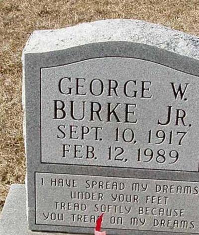 George W Burke, Jr on Sysoon